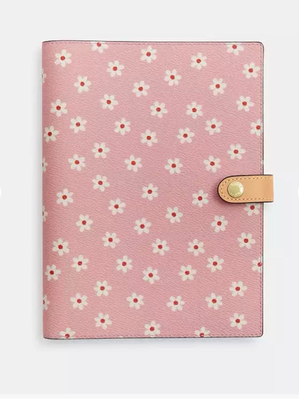 Coach Pink Floral Print Notebook